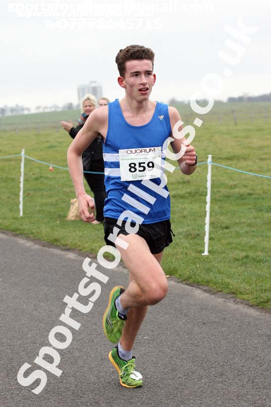 Mens and womens under-17s and under-20s, Heaton Memorial 10k Road Race, Newcastle Town Moor. Photo:  David T. Hewitson/Sports for All Pics